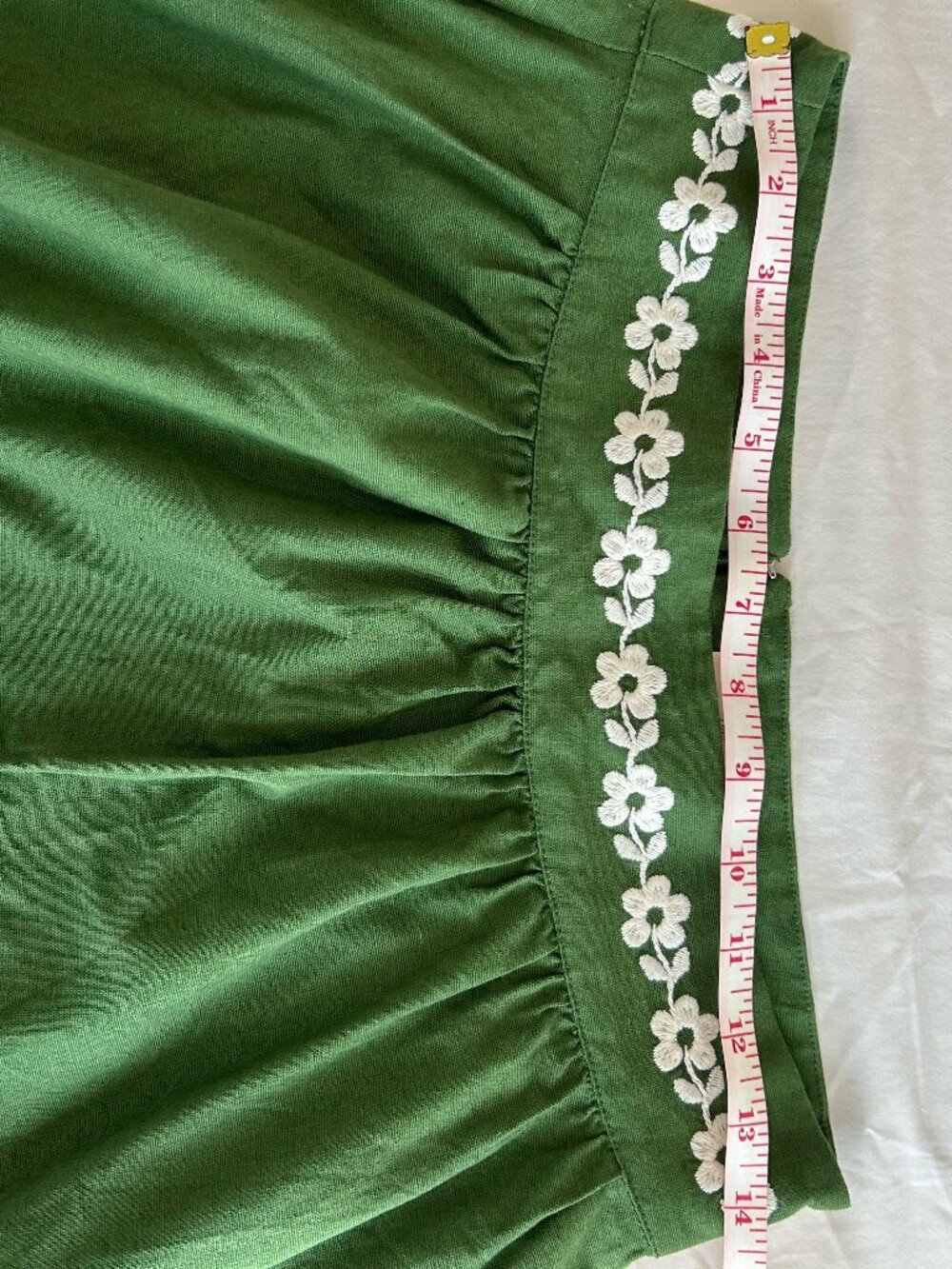 Sezane Siloé Skirt Summer Green size 6 - Picture 7 of 7